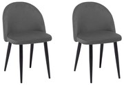 Set 2 buc. scaune pentru sufragerie Visla (gri). 1009935
