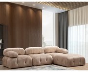 Canapea Tip Coltar Bubble Corner ( L1-O1-1R -Puf) - Cream