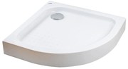 Almagro 80x80x13,5 cm tăviță de duș semicirculară, acrilică, cu sifon inclus