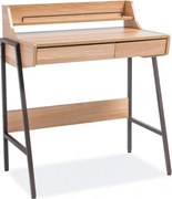 Birou B168, stejar/maro, 89x48x77 cm