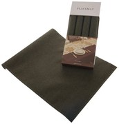 Suport farfurie SES4006 maro-verde 30 x 45 cm, set de 4 buc.
