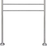 vidaXL Suport pentru cutie poștală dublă, oțel inoxidabil