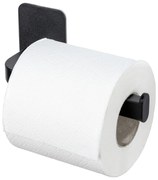 Suport pentru hârtie igienică negru autoadeziv din plastic Parma – Allstar