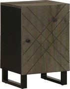 vidaXL Dulap de baie, negru, 38x33x58 cm, lemn masiv de mango