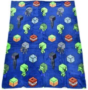 Carbotex Pătură pentru copii Minecraft Mob Monster, 130 x 170 cm