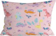 Husa pentru perna din microfibra DINO ISLAND 50x70 cm, colorat