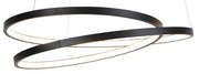 Lampă pendant de design neagră 55cm cu LED reglabil - Rowan