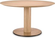 Masa rounda design LUX Astro 132cm, Natural oak