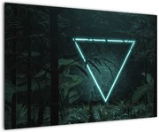 Tablou - Triunghi de neon în junglă (90x60 cm)