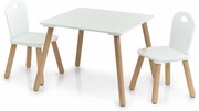 Set mobilier pentru copii Scandi, 2 scaune + masă, mobilier pentru copii Zeller