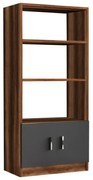 Bibliotecă Voma Anthracite and Walnut