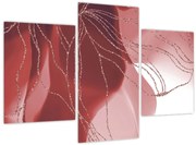 Tablou - Floare abstractă roșie N⁰1 (90x60 cm)