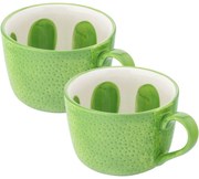 Altom Set de căni jumbo din ceramică Tropicanalime 470 ml, 2 buc.