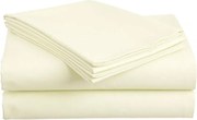 Cearsaf din bumbac 140x240 cm crem, 100% bumbac