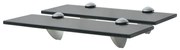 vidaXL Rafturi suspendate, 2 buc., 30 x 10 cm, sticlă, 8 mm