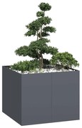 vidaXL Jardinieră Antracit 100x100x80 cm Oțel