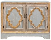 Comoda gri, din lemn, cu aspect vintage, Alhambra