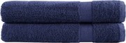 vidaXL Prosoape premium, SOLUND 2 buc bleumarin 100x200cm 600gsm