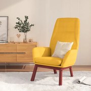 vidaXL Scaun de relaxare, galben muștar, material textil