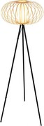 Briloner 1759011 - Lampă de podea 1xE27/10W/230V bambus/negru