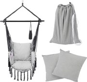 Balansoar suspendat MIADOMODO, gri, interior și exterior