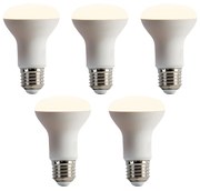 Set de 5 becuri LED E27 reglabile R63 6.2W 520lm 2700K