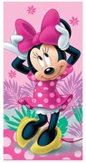 Prosop pentru copii roz din bumbac 70x140 cm Minnie "Pink" – Jerry Fabrics