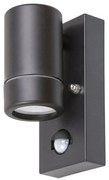 Aplica de perete exterior, cu senzor de miscare, protectie IP44, Medina negru