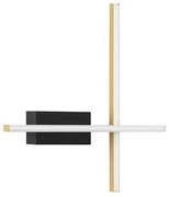 Aplica de perete LED design modern QUAM negru, auriu