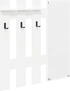 vidaXL Răcător de paltoane montat pe perete Alb 100 x 10 x 100 cm