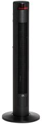 HOMCOM Ventilator Turn cu 4 Moduri și 3 Viteze cu Cronometru 12h, Ventilator de Podea ABS cu Telecomandă, 31,5x31,5x96 cm, Negru | Aosom Romania