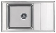 Chiuveta bucatarie inox cu picurator crom Deante, Bolero