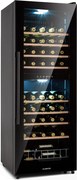 Klarstein Barossa 54 Duo, Frigider pentru vin, 2 zone, 148 litri, 54 sticle cu ecran tactil