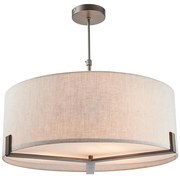 Lustră pe tijă Endon 72635 HAYFIELD 3xE27/40W/230V crom mat/gri