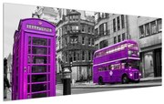 Tablou cu Londra în culori violete (120x50 cm), în 40 de alte dimensiuni noi