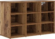 vidaXL Dulap pentru pantofi Lemn vechi 77,5 x 30 x 51 cm Lemn compozit