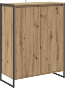 vidaXL Dulap pentru pantofi cu ușă Stejar artizanal 79 x 36 x 100 cm