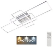 Lustră LED dimabilă aplicată FRAME LED/51W/230V crom Brilo + telecomandă