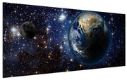 Tablou cosmic cu planete (120x50 cm), în 40 de alte dimensiuni noi