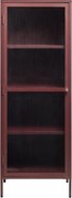 Vitrină roșie din metal 58x160 cm Bronco – Unique Furniture