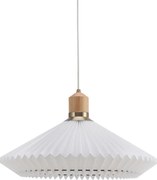 Halo Design 744268- Lustră suspendată PARIS 1xE27/60W/230V Ø 56 cm alb/alamă/stejar