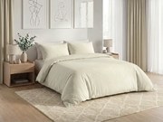 Lenjerie de pat din bumbac CALMORA bej deschis Dimensiune lenjerie de pat: 2 buc 70 x 90 cm | 200 x 220 cm