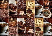 Fototapet - I Love Coffee - colaj (254x184 cm)