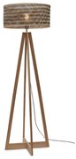 Lampadar eco din bambus Java 4-legs nat/50x22, bl/nat