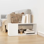 vidaXL Comodă TV, alb, 80x24x32 cm, lemn prelucrat