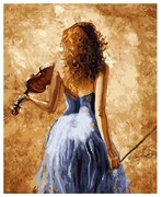 Pictura pe numere cu un cadru "Violonist" 50x40 cm