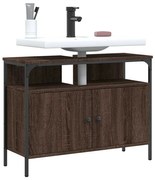 vidaXL Dulap chiuvetă de baie, stejar maro, 80x30x60 cm lemn prelucrat