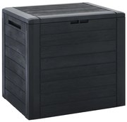 vidaXL Ladă depozitare de grădină antracit 58,5x46x55 cm polipropilenă