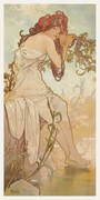 Reproducere The Seasons: Summer, Alfons Mucha