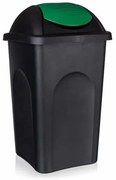 Coș de gunoi MP 60 L, capac verde
